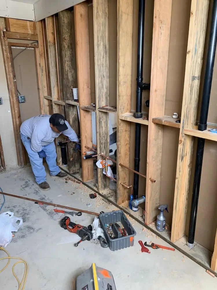 Commercial rough-in plumbing for Water Heater Replacement in Daisy Lake